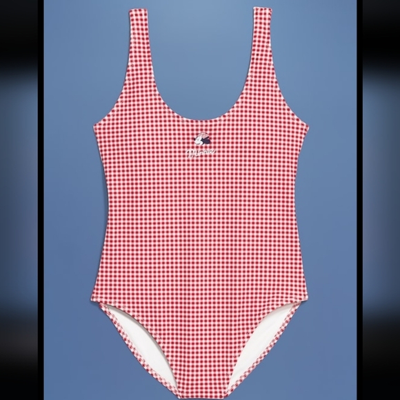 NWT Disney x Old Navy | Minnie Mouse Gingham One-Piece Swimsuit Womens 4X - Picture 3 of 11